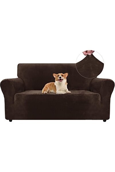 GENERAL Ystyle Velvet Sofa Cover, 3 Seater Sofa Cover, Stretch Sofa Cover, Un...