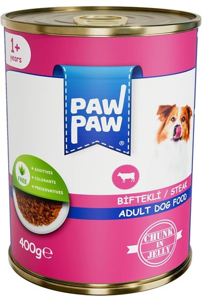 Paw Paw Beef Chunks Dog Food for Adult Dogs, 400 g