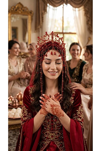 LÜX Hatice sultan tacı ultra LÜX tamamen el yapımı