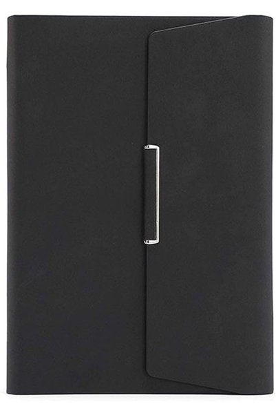 AZONEE A5 3-Folds Loose-Leaf Notebook Business Office Diary 235 * 175mm (Black)