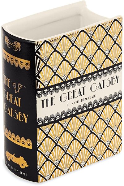 STEEL MILL AND CO. مزهرية زخرفية على شكل كتاب من ستيل ميل آند كو، مزهريات سير...