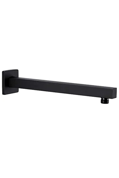 OEM Braț de susținere pentru duș, pătrat, negru, 40 cm
