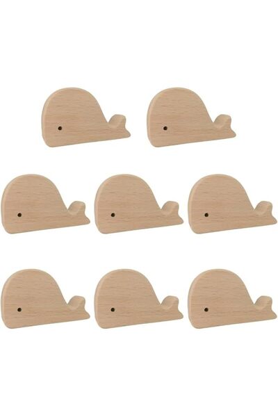 Generic 8 Pcs Wood Craft Elephant Handles Cabinet Pull Handles Kitchen Cabine...