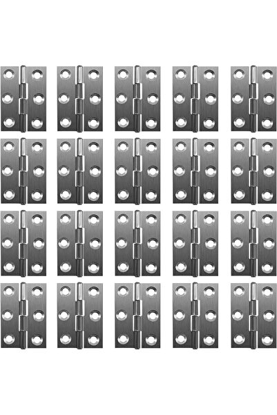 QILUCKY Pack of 20 Hinges Cabinet 180 Degree Foldable Piano Hinge Stainless S...