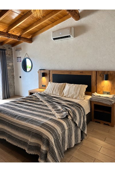 Home غطاء سرير من الموسلين مقاس 220x240 سم، مزدوج، 4 طبقات، مصنوع من الموسلين بنسبة 100% قطن ناعم وقابل للتنفس.