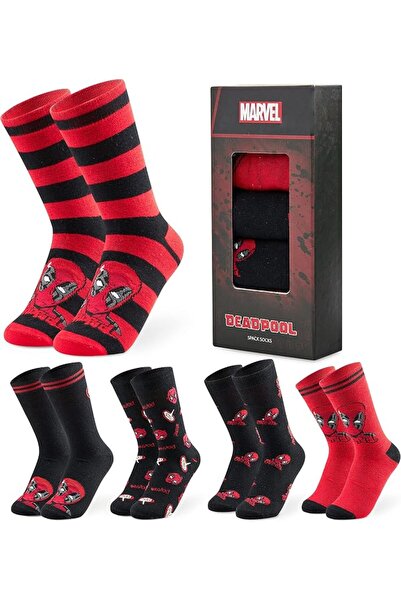 Marvel Mens Socks Soft Breathable Avengers 5 Pack Calf Length Crew Gifts for Men