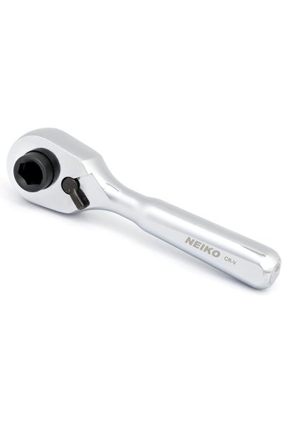 NEİKO 03006A Flat Head Ratchet Set, 3 Piece Low Profile Ratchet, 1/4 Drive, 3...