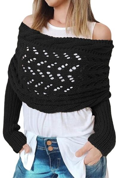 GENERAL Scarf with Sleeves for Women, Winter Soft Shawls and Wraps with Sleev...