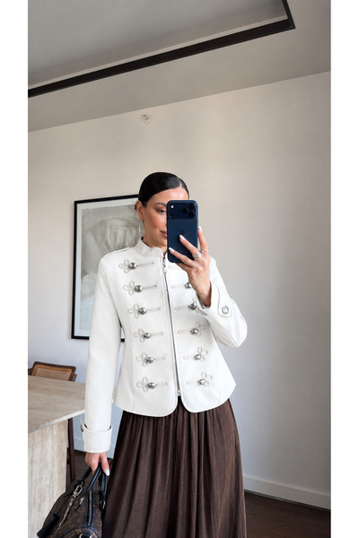 MODA BANUŞ FASHION STORE Μπλέιζερ Ναπολιόν Σλιμ Φιτ