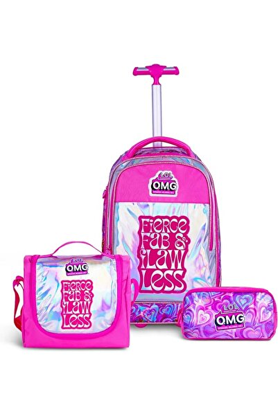 Trucare MGA LOL 20 Inch Kids Premium 3-in-1 Trolley School Bag Set - Ergonomi...