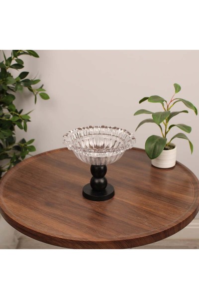 Ginza Glass serving vase with base 14cm