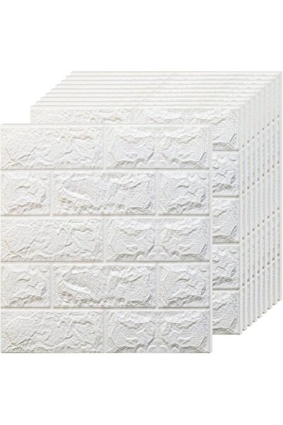 Yelajoy 20 PCS Brick Wall Panels,3D Wall Panels Peel and Stick in White,XPE F...
