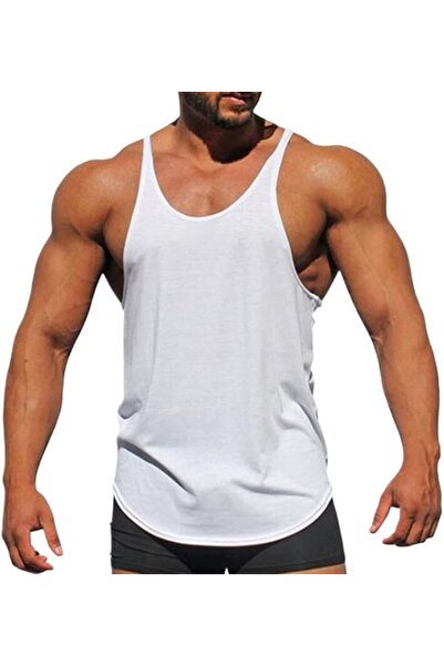 GENERAL Dress Cici Men's Tank Tops Racerback, Loose Fit Cotton Gym Stringer Tank
