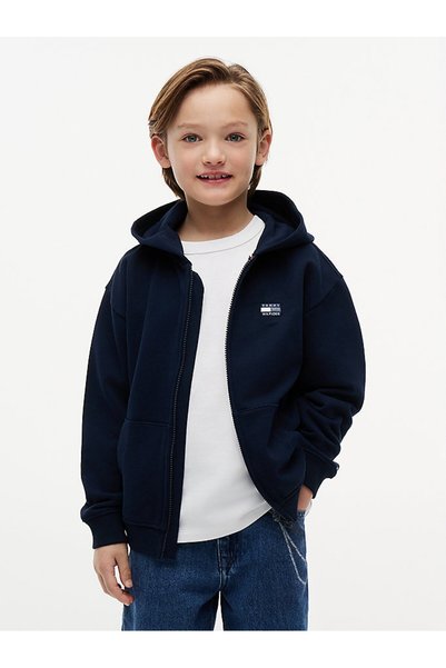 Tommy Hilfiger Boys' Tonal Flag Zip Through Sweatshirt