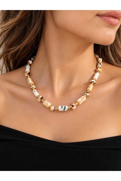 Zet Design Natural Stone Necklace