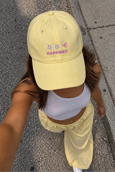 klovi Happiness Glitter Premium İthal Şapka