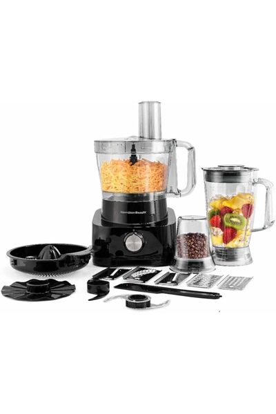Hamilton Beach Food Processor 1000W, 3.5L bowl and 11 attachments - blender, ...