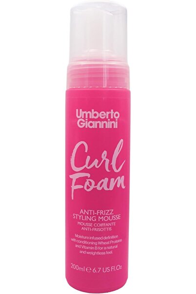 Umberto Giannini Mousse for Curly and Wavy Hair 200ml for Frizz Control, Humi...