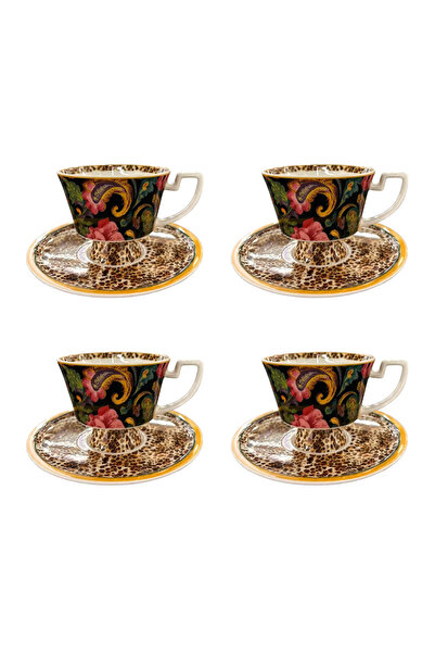 Lucky Art Lioran Bone 4-Piece Coffee Cup Set 100 ml