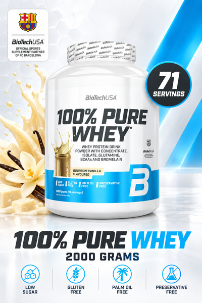 100% Pure Whey 2000 gr - Bourbon Vanilla Aromalı