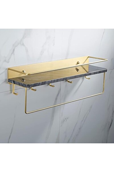 Generic Luxury Natural Marble Towel Rack, Bathroom Towel Holder, Tissue Holde...