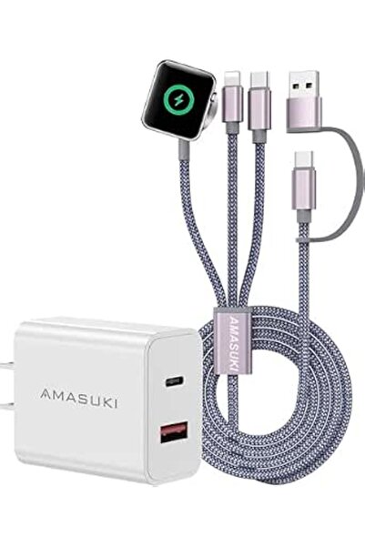 GENERAL كابل شحن مغناطيسي USB محدث لساعة أبل، ملحق شحن لاسلكي محمول