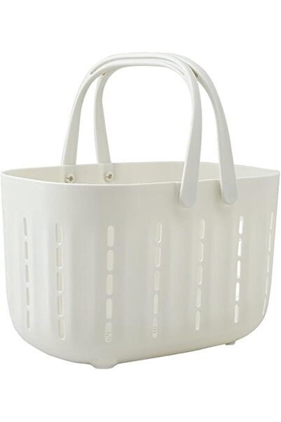 GENERAL Bathroom storage bins Hand-held bath basket toilet bath basket studen...
