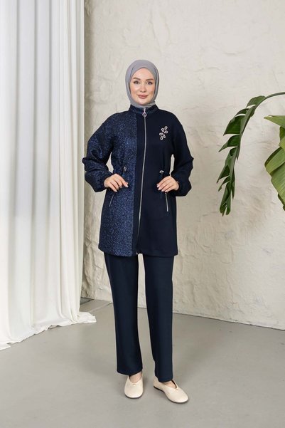 OZELİMMODA Jakarlı Oysho Takım | Lacivert