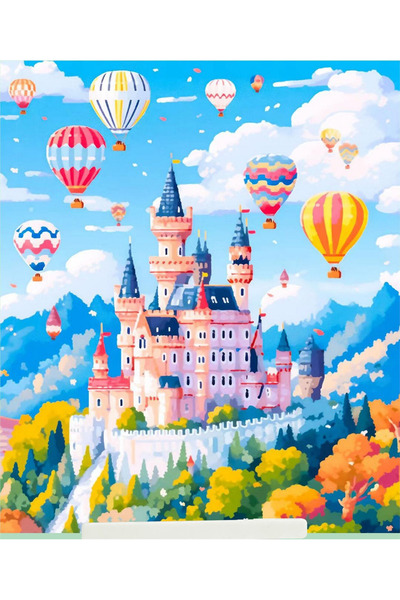 LİVA CRAFT Art & Craft مجموعة ألغاز الرسم الماسي، بالونات الهواء الساخن والقل...