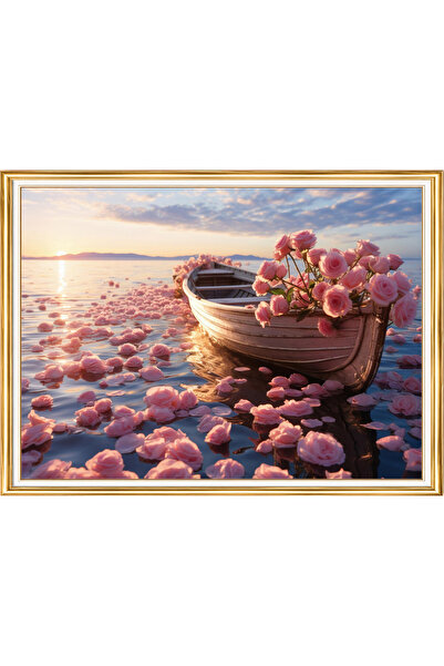 LİVA CRAFT Art & Craft مجموعة ألغاز الرسم الماسي، صندل بين بتلات الورد 30x40 ...