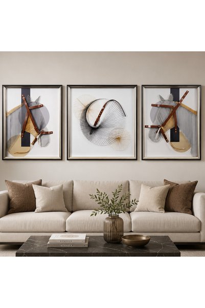OEM Κομψός Διακοσμητικός Καλλιτέχνης, 60 x 80 cm + 80 x 80 cm + 60 x 80 cm, Γ...
