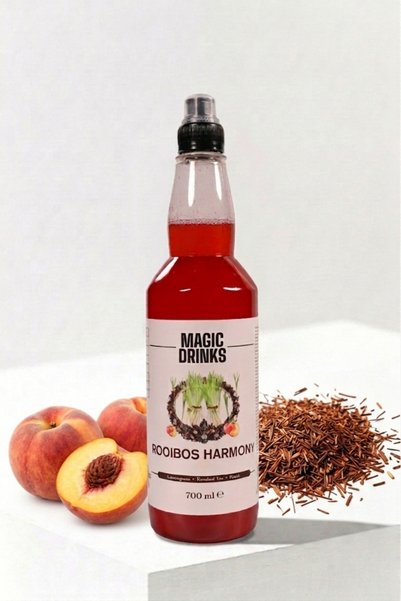 Rooibos Harmony Rooibos Çay Yaprağı, Şeftali ve Limon Otu Aromalı Konsantre İçecek 700 ml | Glikoz Şurubu ve Yapay Tatlandırıcı İçermez