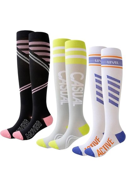 Dress Cici Women's Running Compression Socks, Active Stocking Over The Calf S...