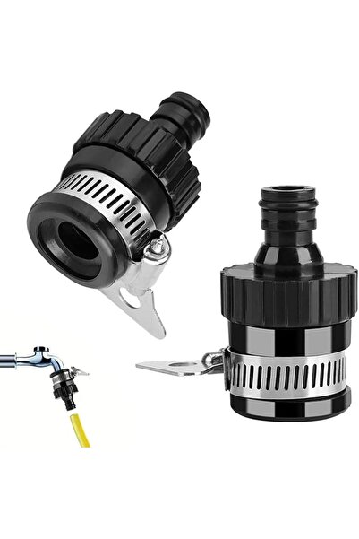 Novax 2 Pcs Universal Tap Connector, Mixer Tap Hose Adapter with Stainless St...