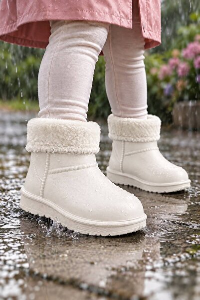 SOLERIUM SHOES SLR Shoes Su Geçirmez İçi Kürklü Kız Çocuk Eva Yağmur Kar Çizme