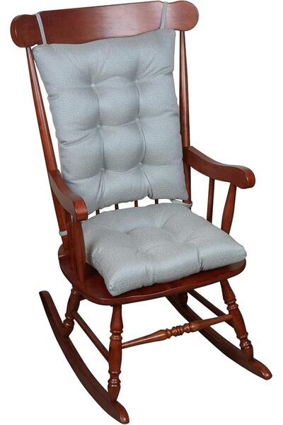 Klear Vu The Gripper Non-Slip Omega Jumbo Rocking Chair Cushions, Flame