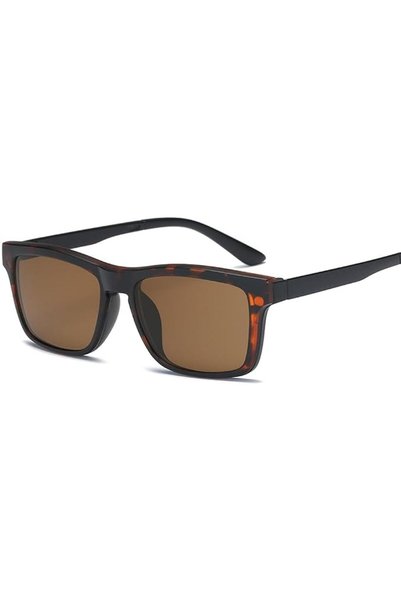 Generic Clip on Sunglasses clip on glasses square Lens Men Women mirror clip ...