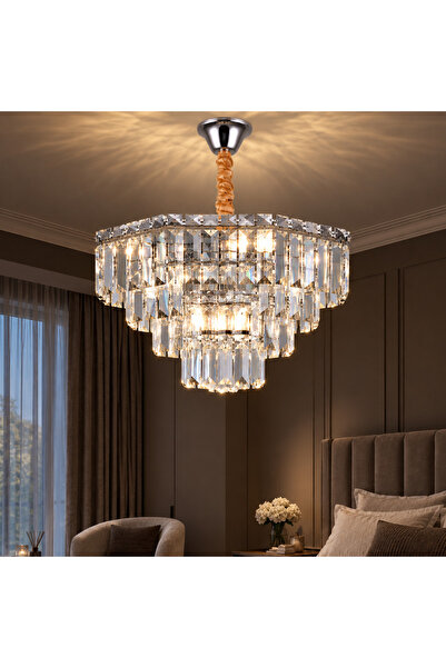 Alessandro DESIGN Candelabru Cristal ADAMA Eleganza, 7x E14, Diametru 50cm, C...