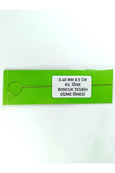Eskişehir hobi sanat 0.40 mm 8.5 cm 1 Piece Bristle Needle, Bead Rosary Stringing Needle, Guide Needle