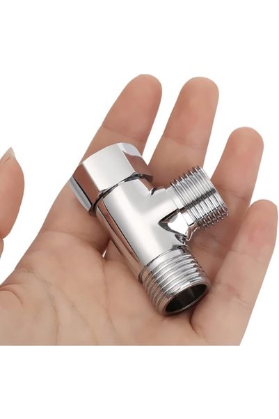 GENERAL Toilet Diverter Valve Brass T Shape Adapter Connector, G1/2" Hose Fit...