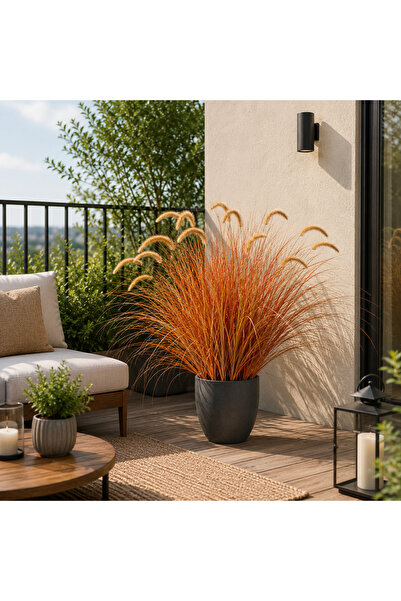 Alessandro DESIGN Planta Artificială Iarbă Ornamentală Tip Coadă de Vulpe, 10...