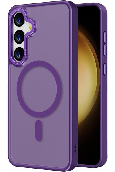 GENERAL Magnetic Case Compatible with Samsung Galaxy S25 Plus,Translucent Mat...