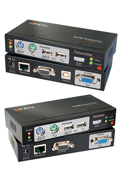LİNDY Extensor KVM Cat.6 VGA, USB și PS/2 de 300m, Maxim