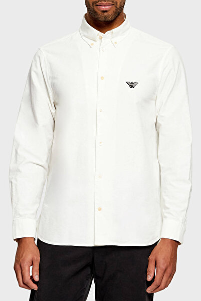 Emporio Armani %100 Pamuk Klasik Yaka Regular Fit Gömlek Erkek GÖMLEK EM00736...