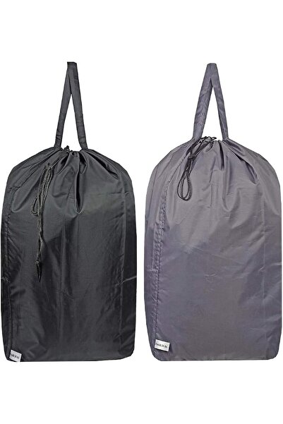 GENERAL Washable Travel Laundry Bag with Handles and Drawstring (2 Pack), Hea...