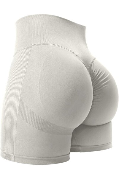 GENERAL YEOREO Women High Waist Workout Yoga Gym Smile Contour Seamless Cycli...