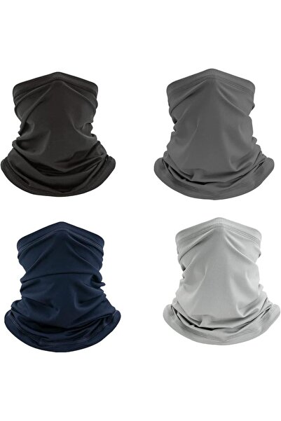 Yelajoy 4 Pack Cooling Neck Gaiter Summer Face Cover Scarf Sun UV Protection ...
