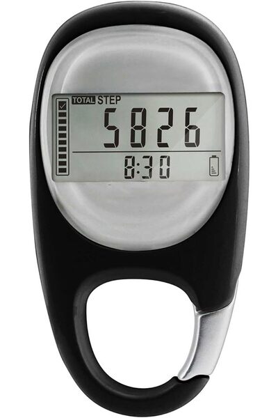 TERRIFI 3D Pedometer Clip On, Walking Step Counter for Men Women Kids, Track ...