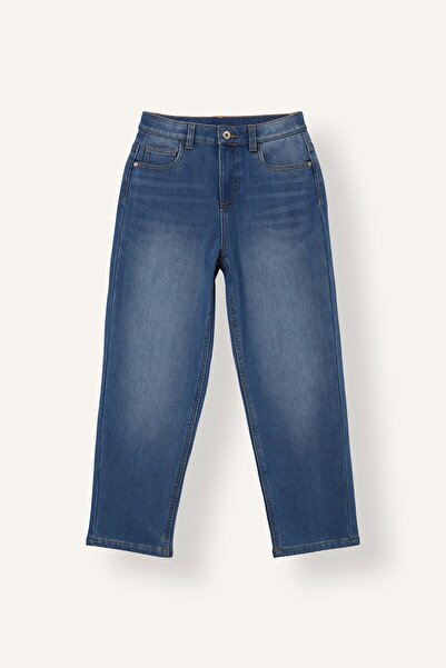 DeFacto Wide Leg Fit Comfortable Wide Leg Jean Pants for Boys H9439A826Wn