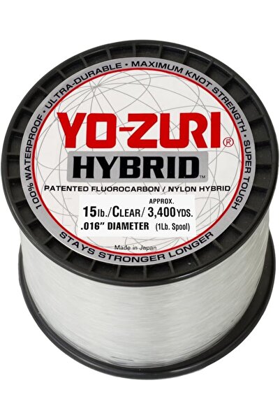 YO-ZURİ خيط صيد هجين شفاف 15 رطل، 1 رطل